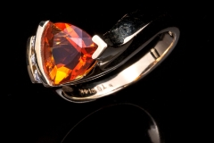 14ky Mexican fire opal ring