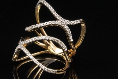 open space diamond ring