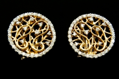 14ky open gold work with diamonds