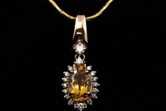 imperial topaz and diamond pend