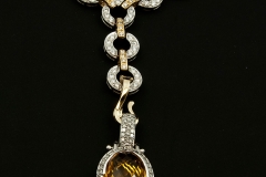 14ktt diamond necklace with detachable pend