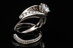 14kw diamond wedding set